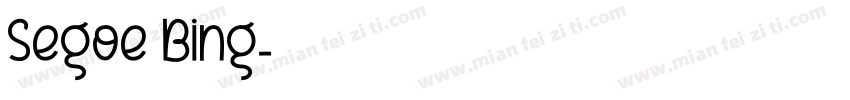 Segoe Bing字体转换